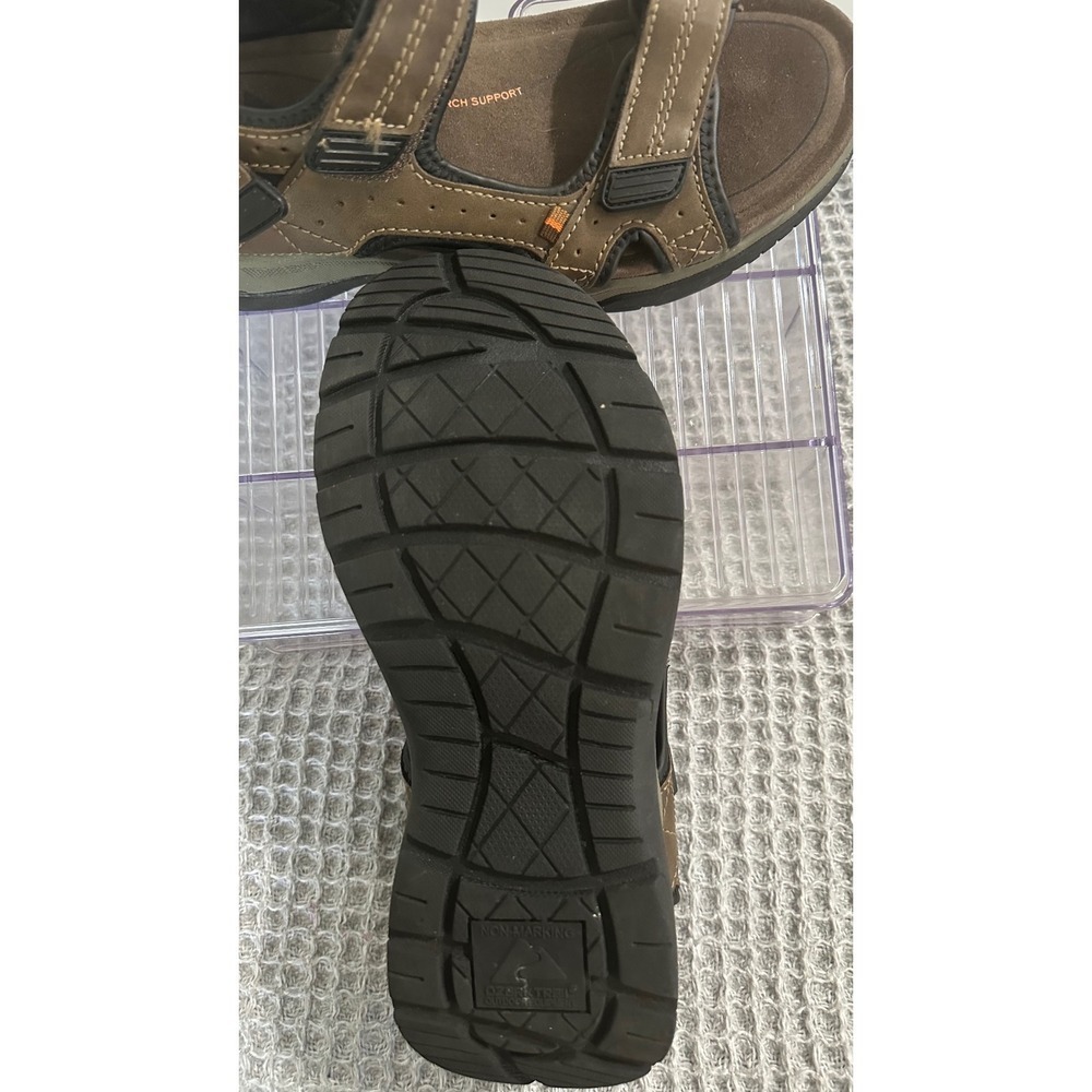 Ozark Trail Brown Sandals Memory Foam Insole Contoured Arch Support - Picture 4 of 8